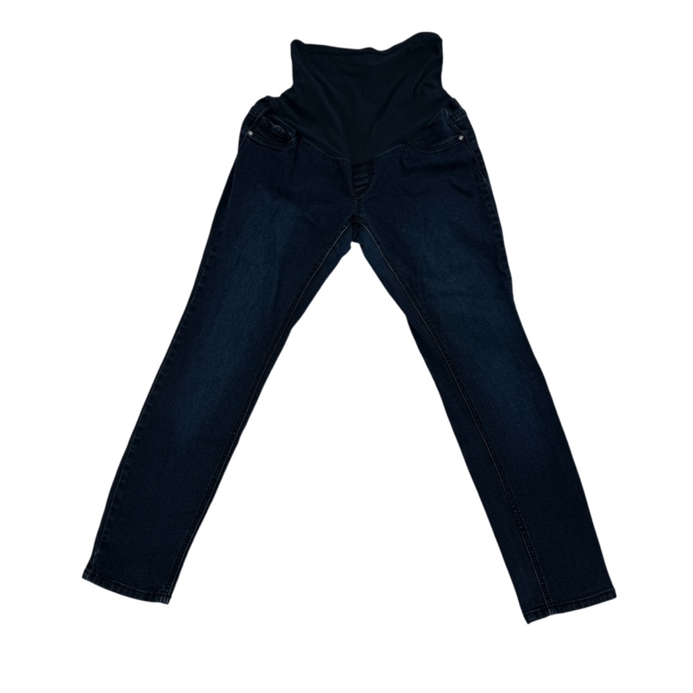 Indigo Blue Midnight Blue Skinny Maternity  Jeans Size Medium Petite